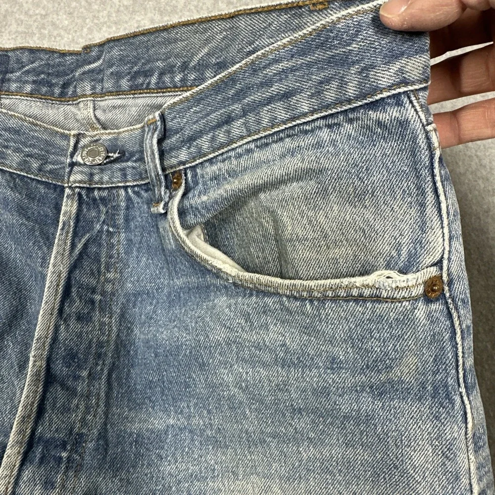 Vintage 1988 Levis 501 Original Fit Jeans Men's 36x32(34x32) thrashed Gritty USA